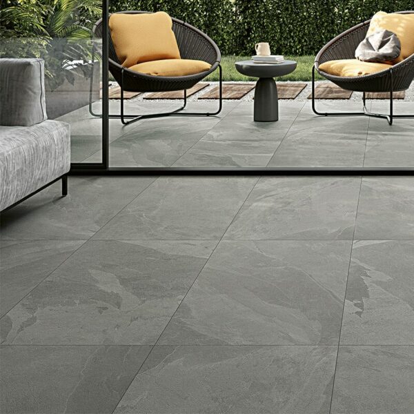 2cm thick grey outdoor pavers floor tile from italy stone look backyard patio toronto ontario canada Tilemaster