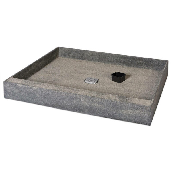 Onestep Shower base with centre drain 36x48x4 for tile and stone finishes Tilemaster Canada Ontario Toronto