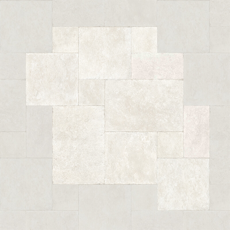 Pierre Neuve Blanc Modular Pattern 2 beige stone wall tile floor kitchen backsplash bathroom shower Holten Impex Toronto Ontario Canada