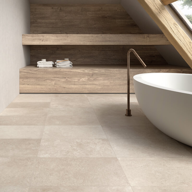 beige stone wall tile floor bathroom shower Holten Impex Toronto Ontario Canada