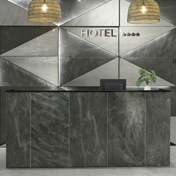 black grey lappato lux stone wall tile floor kitchen backsplash toronto ontario canada